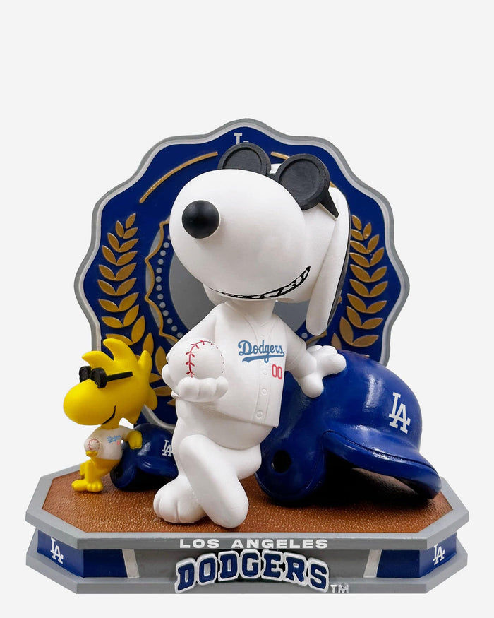 Los Angeles Dodgers Snoopy & Woodstock Joe Cool Peanuts Dual Bobblehead FOCO - FOCO.com