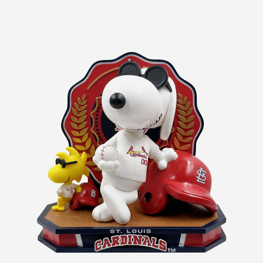 St Louis Cardinals Snoopy & Woodstock Joe Cool Peanuts Dual Bobblehead FOCO - FOCO.com
