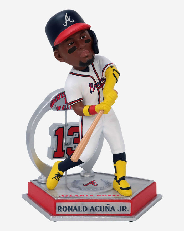 Ronald Acuna Jr Atlanta Braves Legendary Number 13 Bobblehead FOCO - FOCO.com