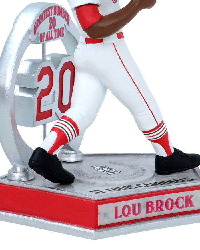 Lou Brock St Louis Cardinals Legendary Number 20 Bobblehead FOCO - FOCO.com