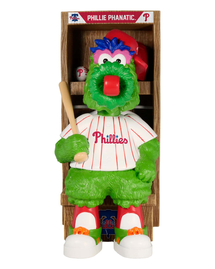 Phillie Phanatic Philadelphia Phillies Locker Room Mascot Bobblehead FOCO - FOCO.com