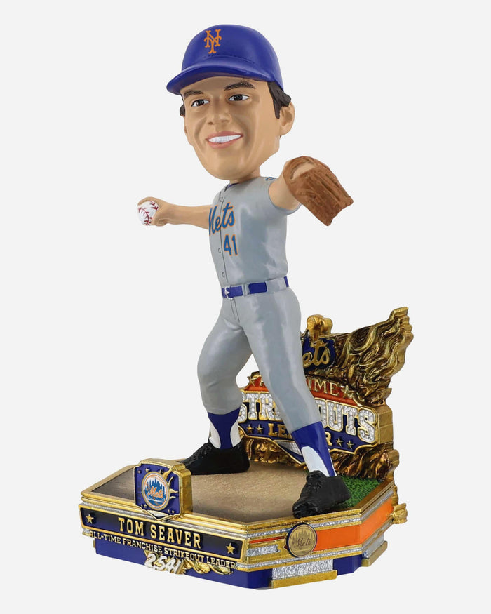Tom Seaver New York Mets All-Time Franchise Strikeouts Leader Bobblehead FOCO - FOCO.com