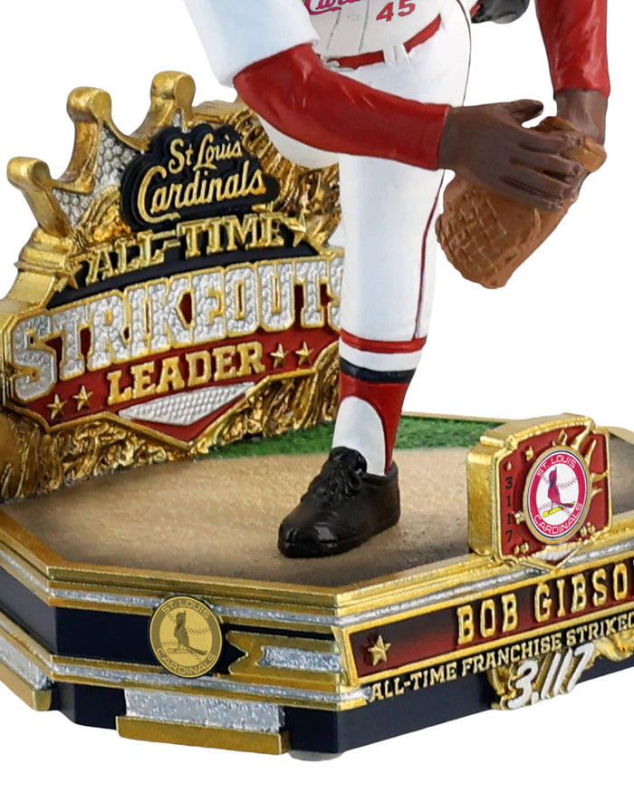 Bob Gibson St Louis Cardinals All-Time Franchise Strikeouts Leader Bobblehead FOCO - FOCO.com
