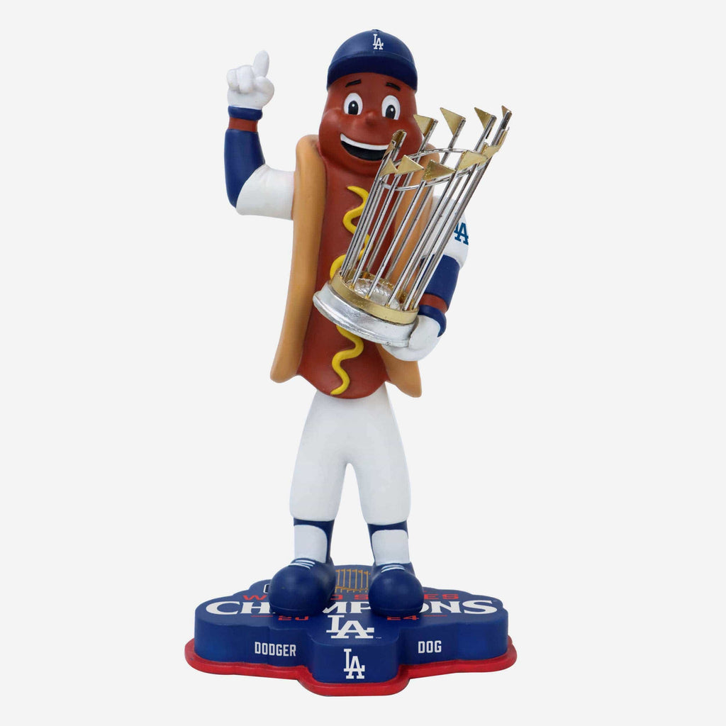 Dodger Dog Los Angeles Dodgers 2024 World Series Champions Mascot Bobblehead FOCO - FOCO.com