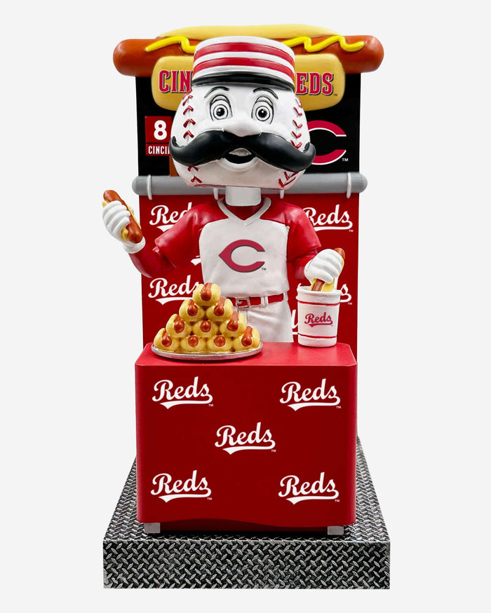 Mr Redlegs Cincinnati Reds Hot Dog Eating Contest Mascot Bobblehead FOCO - FOCO.com