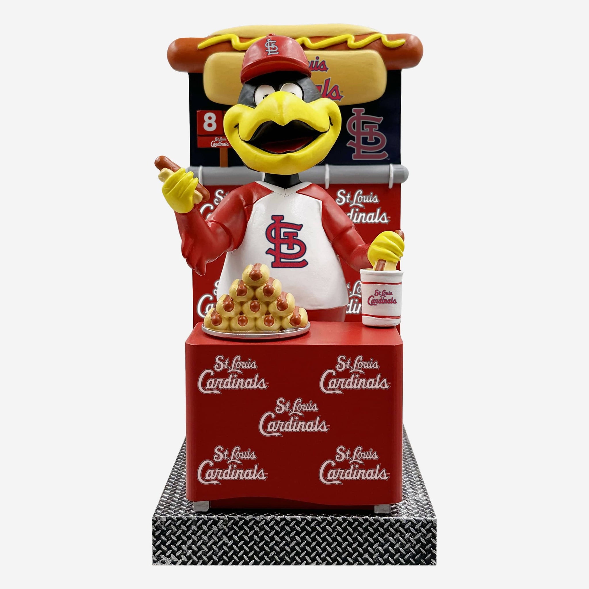 Fredbird and a yule log give St. Louis Cardinals fans all of the