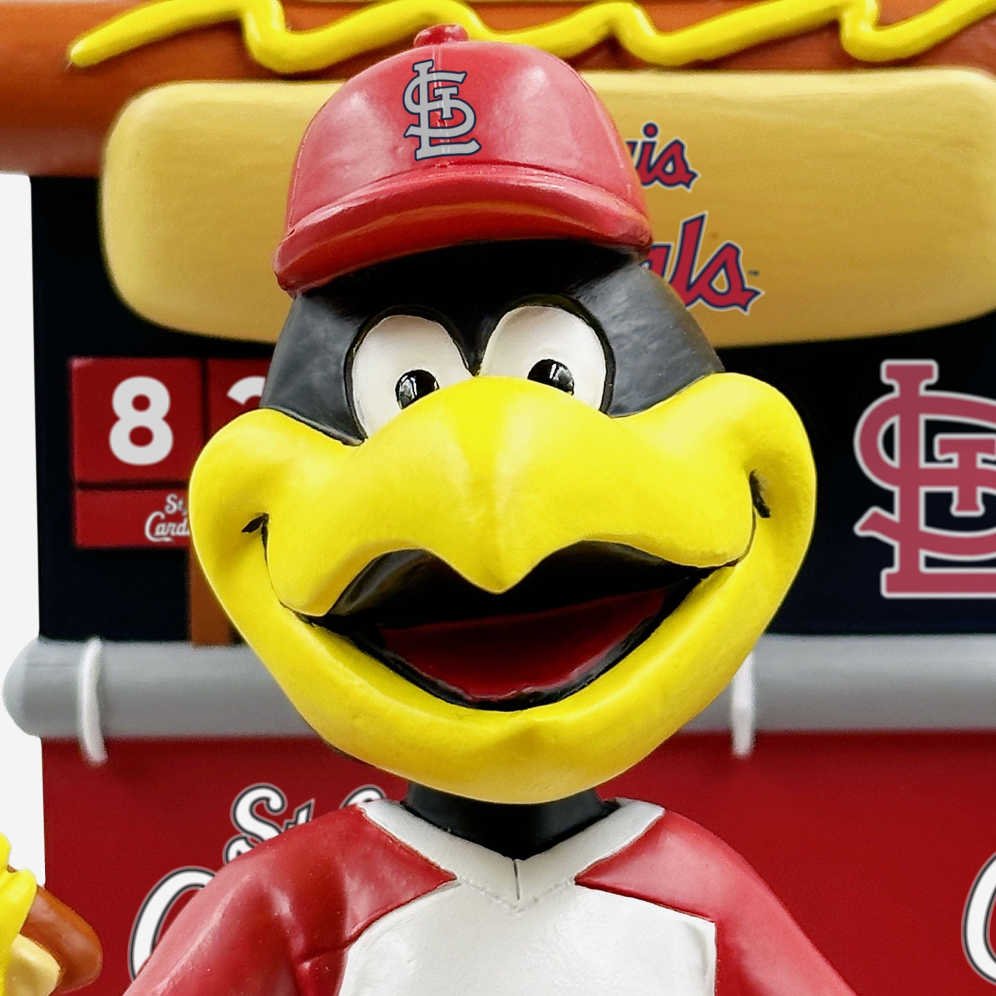 Fredbird St Louis Cardinals Hot Dog Eating Contest Mascot Bobblehead FOCO