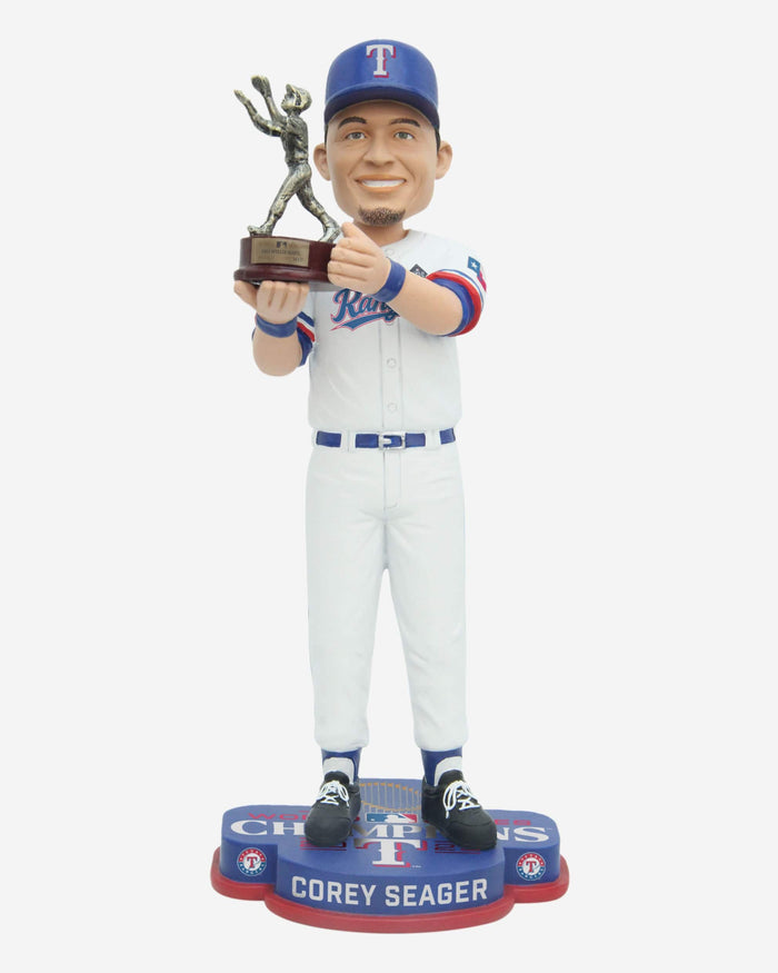 Corey Seager Texas Rangers 2023 World Series Champions MVP Bobblehead FOCO - FOCO.com