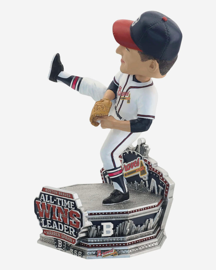 Warren Spahn Atlanta Braves All-Time Franchise Wins Leader Bobblehead FOCO - FOCO.com