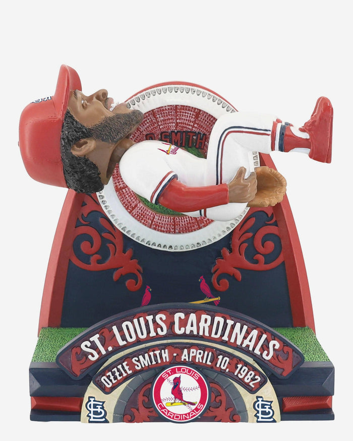 Ozzie Smith St Louis Cardinals 1982 Opening Day Backflip Bobblehead FOCO - FOCO.com
