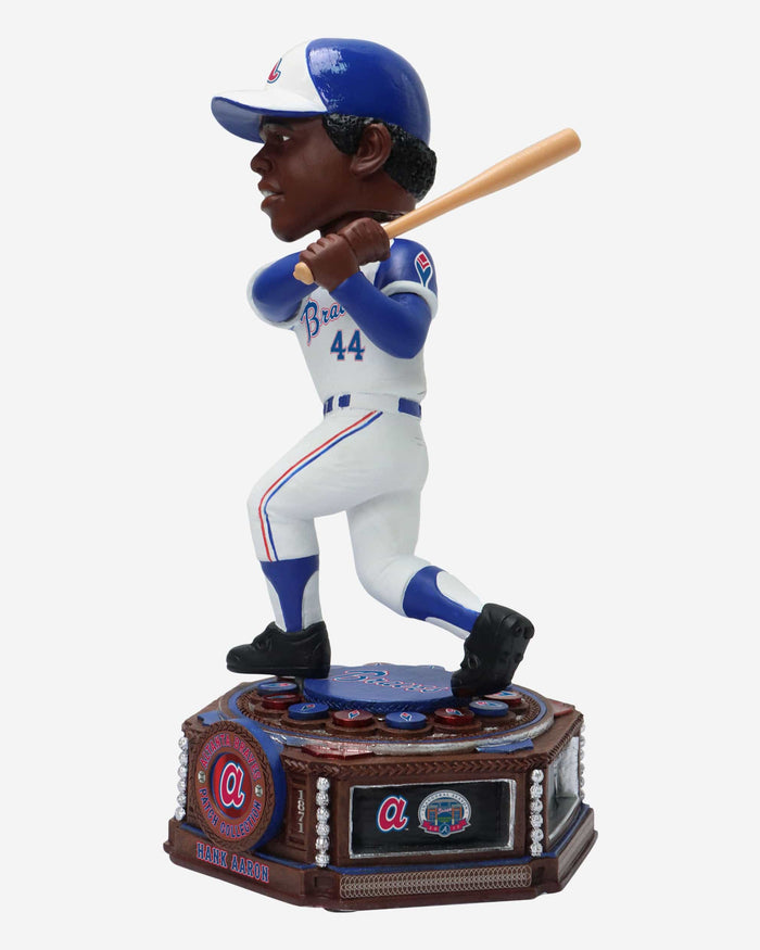 Hank Aaron Atlanta Braves Patch Collection Bobblehead FOCO - FOCO.com