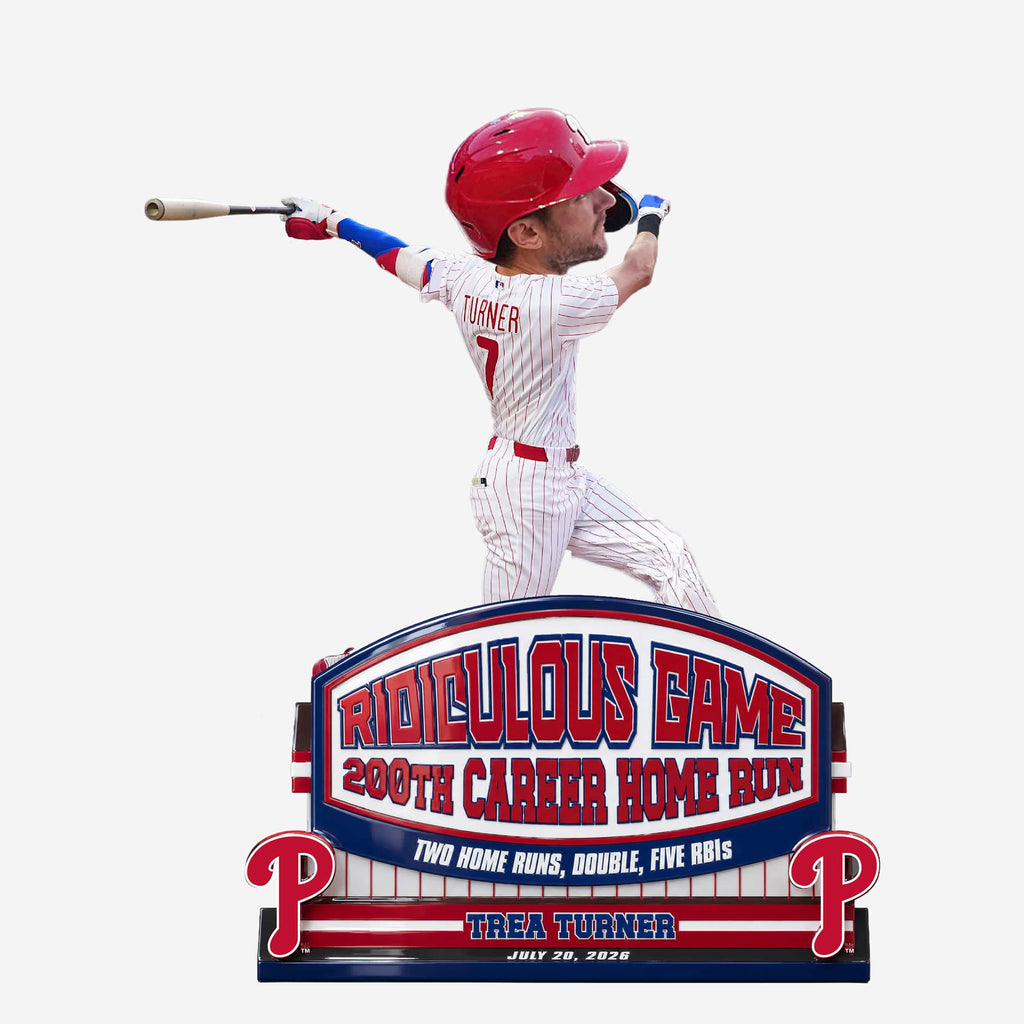 Trea Turner Philadelphia Phillies 200th Career Home Run Ridiculous Game Bobblehead FOCO - FOCO.com