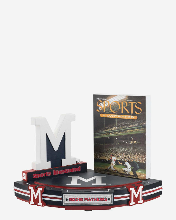 Eddie Mathews Milwaukee Braves First Issue 1954 Sports Illustrated Cover Bobblehead FOCO - FOCO.com
