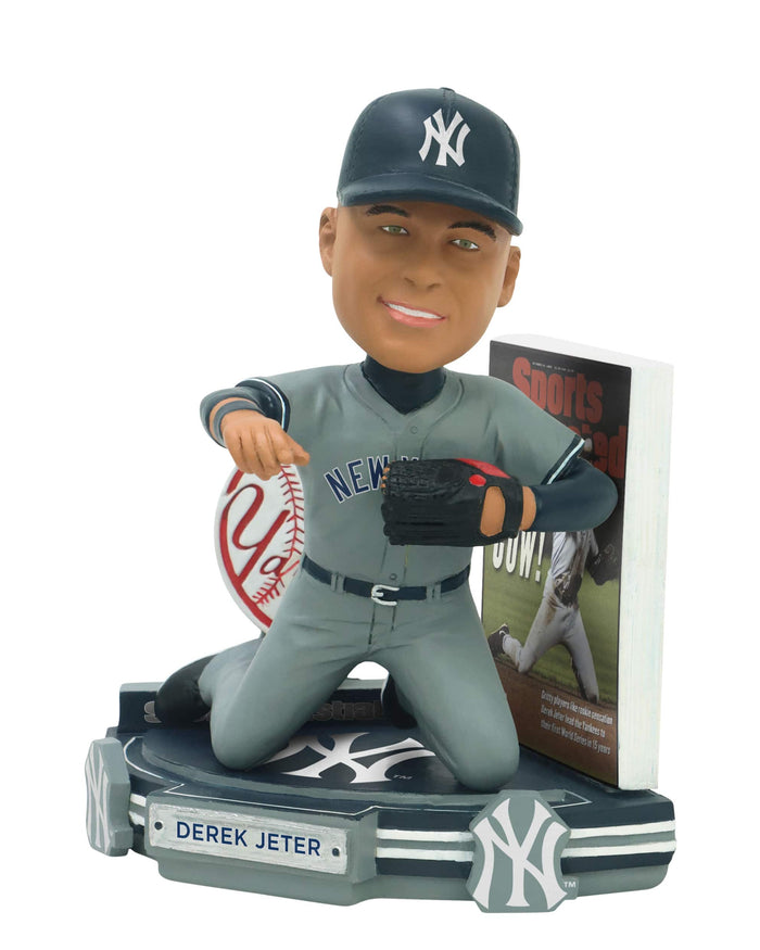 Derek Jeter New York Yankees Holy Cow Sports Illustrated Cover Bobblehead FOCO - FOCO.com