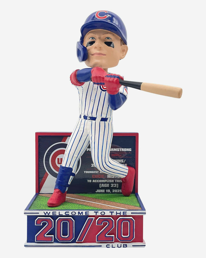 Pete Crow-Armstrong Chicago Cubs 20 Home Runs & 20 Stolen Bases Bobblehead FOCO - FOCO.com