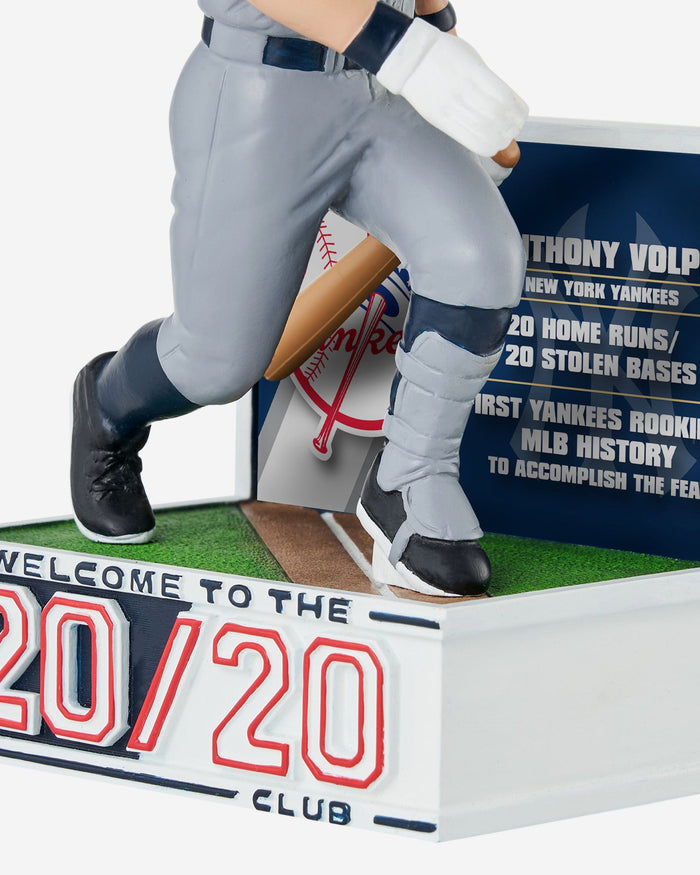 Anthony Volpe New York Yankees Rookie Season 20 Home Runs & 20 Stolen Bases Bobblehead FOCO - FOCO.com