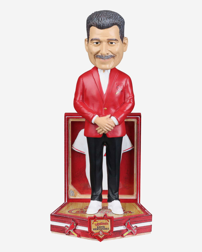 Keith Hernandez St Louis Cardinals Red Jacket Bobblehead FOCO - FOCO.com