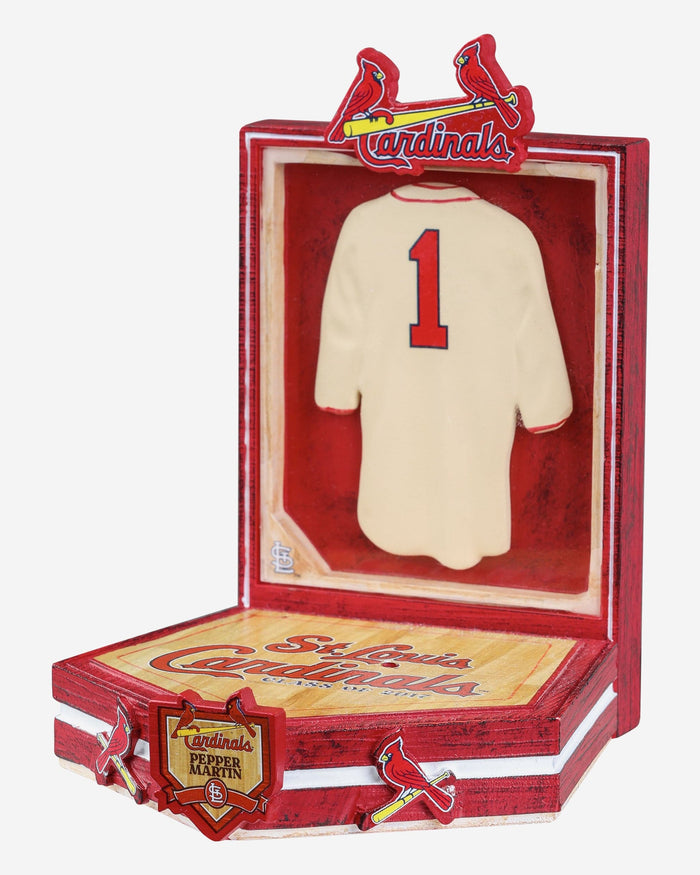 Pepper Martin St Louis Cardinals Red Jacket Bobblehead FOCO - FOCO.com