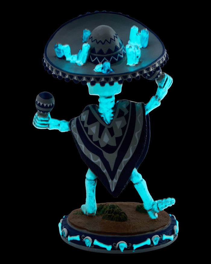 Los Angeles Dodgers Calavera Glow in the Dark Bobblehead FOCO - FOCO.com