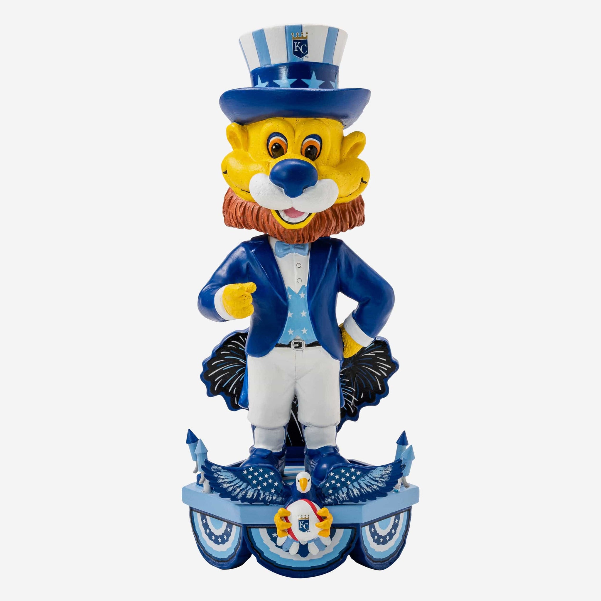 Sluggerrr Kansas City Royals Retro Jersey Mascot Bobblehead FOCO
