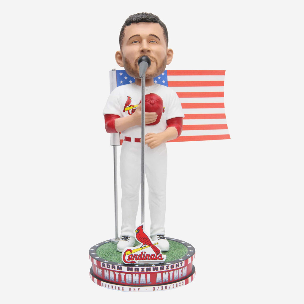 Adam Wainwright St Louis Cardinals Opening Day National Anthem Bobblehead FOCO - FOCO.com