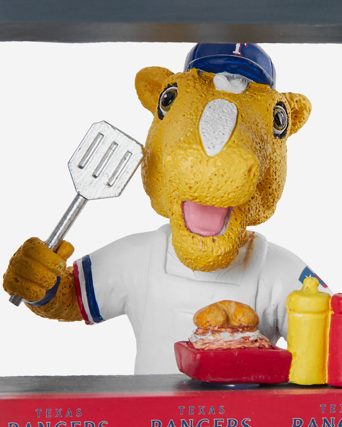 Rangers Captain Texas Rangers 2024 Opening Day Mascot Bobblehead FOCO - FOCO.com