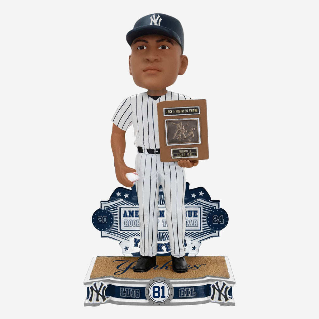 Luis Gil New York Yankees 2024 AL Rookie of the Year Bobblehead FOCO - FOCO.com