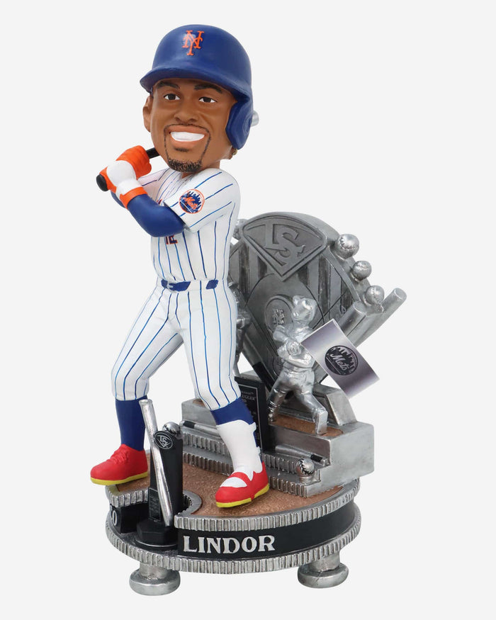 Francisco Lindor New York Mets 2024 Silver Slugger Bobblehead FOCO - FOCO.com