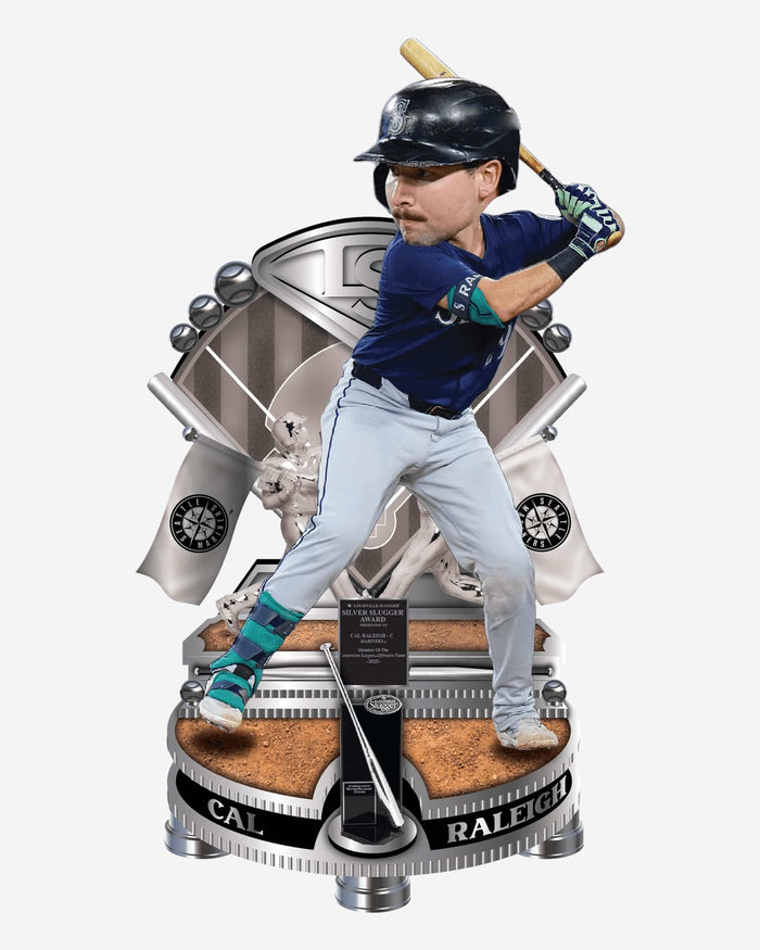 Cal Raleigh Seattle Mariners 2025 Silver Slugger Bobblehead FOCO - FOCO.com