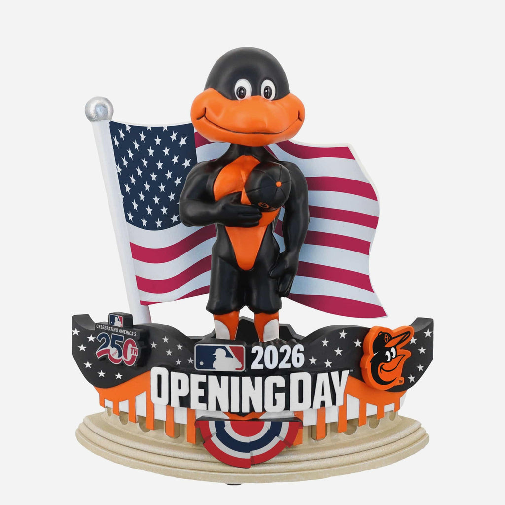 The Oriole Bird Baltimore Orioles 2026 Opening Day Mascot Bobblehead FOCO - FOCO.com