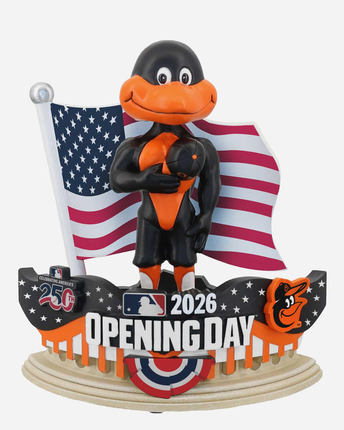 The Oriole Bird Baltimore Orioles 2026 Opening Day Mascot Bobblehead FOCO - FOCO.com
