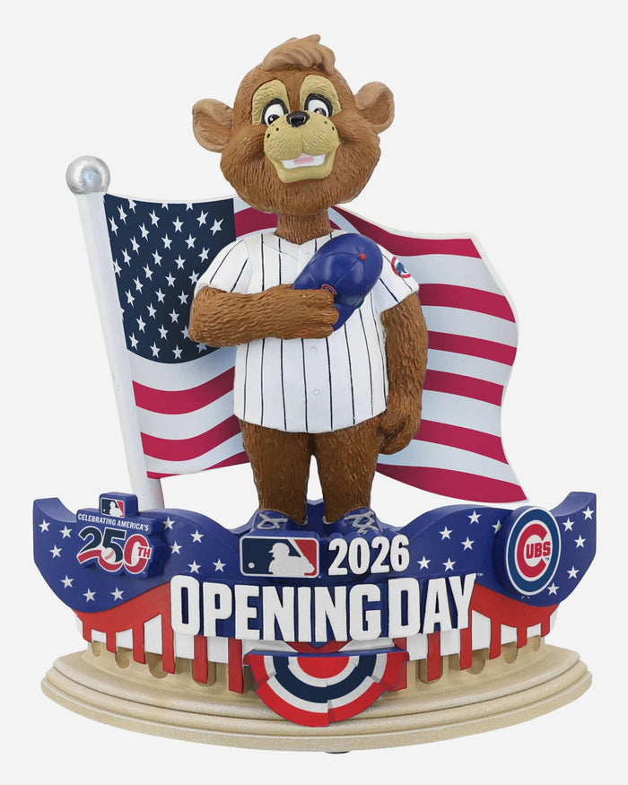Clark Chicago Cubs 2026 Opening Day Mascot Bobblehead FOCO - FOCO.com
