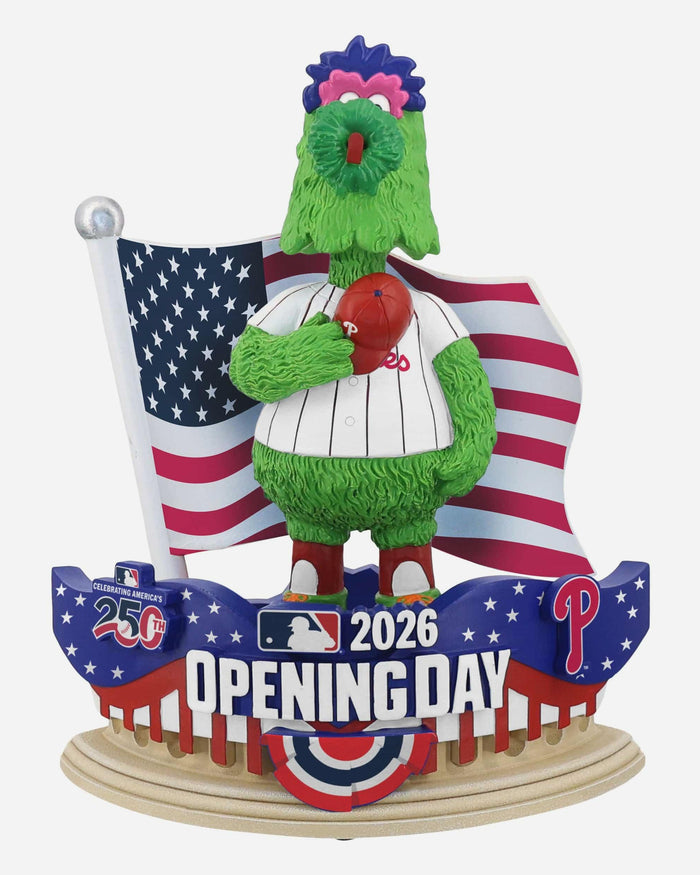 Phillie Phanatic Philadelphia Phillies 2026 Opening Day Mascot Bobblehead FOCO - FOCO.com