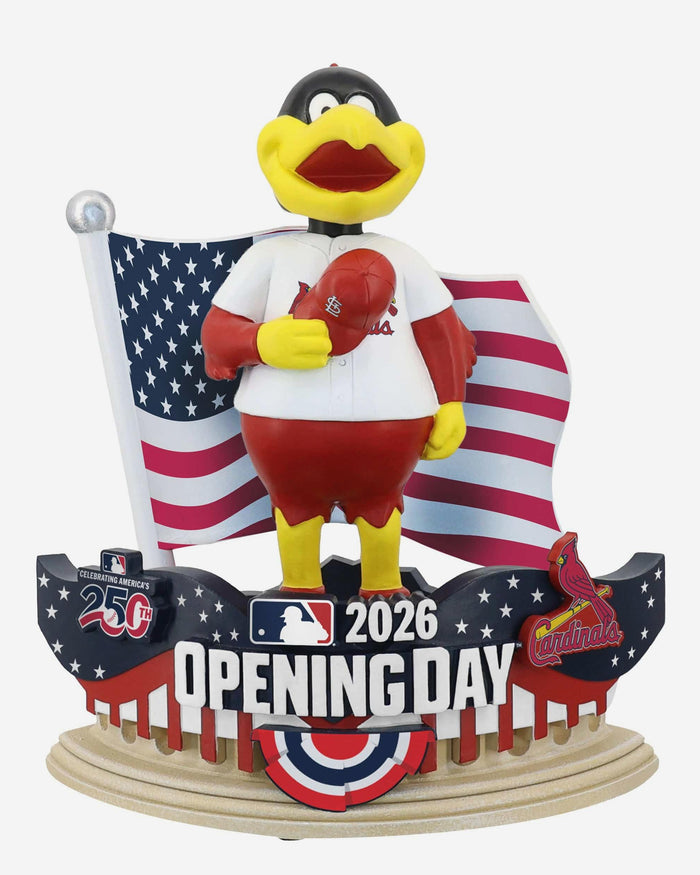 Fredbird St Louis Cardinals 2026 Opening Day Mascot Bobblehead FOCO - FOCO.com