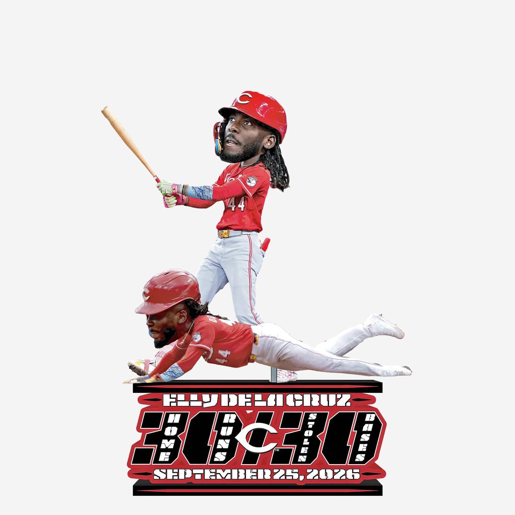 Elly De La Cruz Cincinnati Reds 30/30 Club Mini Bobblehead Scene FOCO - FOCO.com