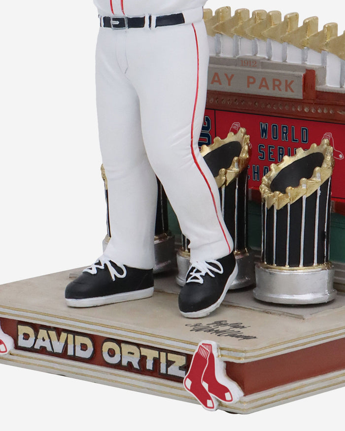 David Ortiz Boston Red Sox 3x World Series Champion Bobblehead FOCO - FOCO.com