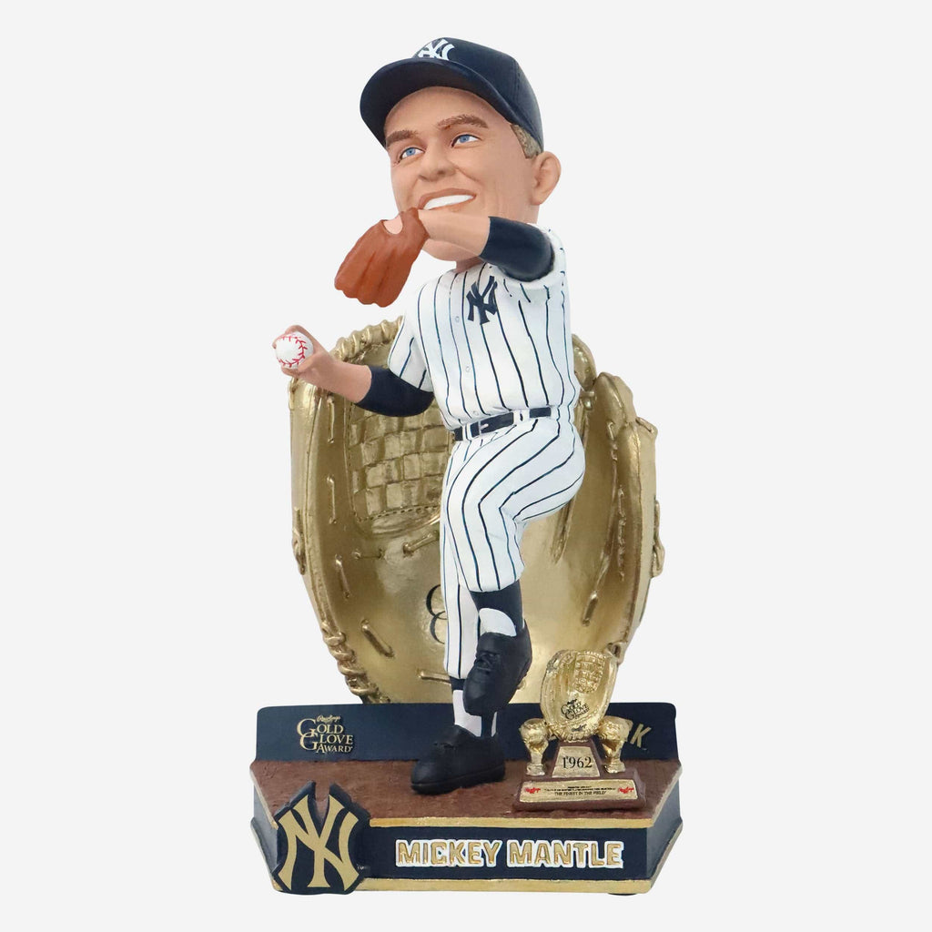 Mickey Mantle New York Yankees 1962 Gold Glove Bobblehead FOCO - FOCO.com