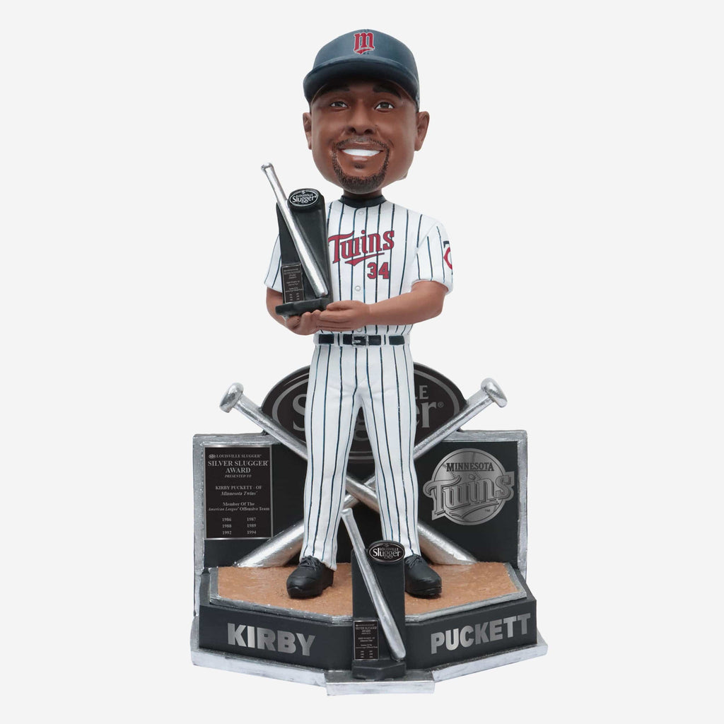 Kirby Puckett Minnesota Twins 6X Silver Slugger Bobblehead FOCO - FOCO.com