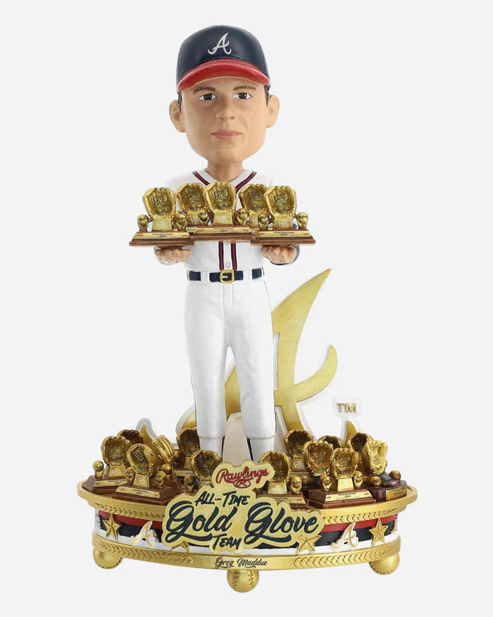 Greg Maddux Atlanta Braves All-Time Gold Glove Team Bobblehead FOCO - FOCO.com