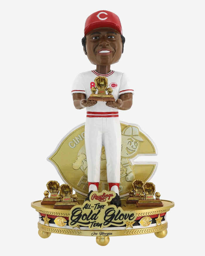 Joe Morgan Cincinnati Reds All-Time Gold Glove Team Bobblehead FOCO - FOCO.com