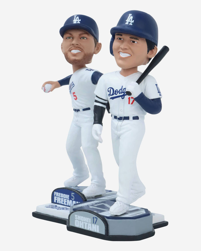 Shohei Ohtani & Freddie Freeman Los Angeles Dodgers Bobblemate Dual Bobblehead FOCO - FOCO.com