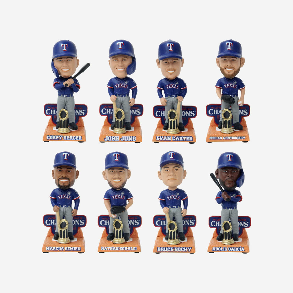 Texas Rangers 2023 World Series Champions Mini Bobblehead Boxed Set FOCO - FOCO.com