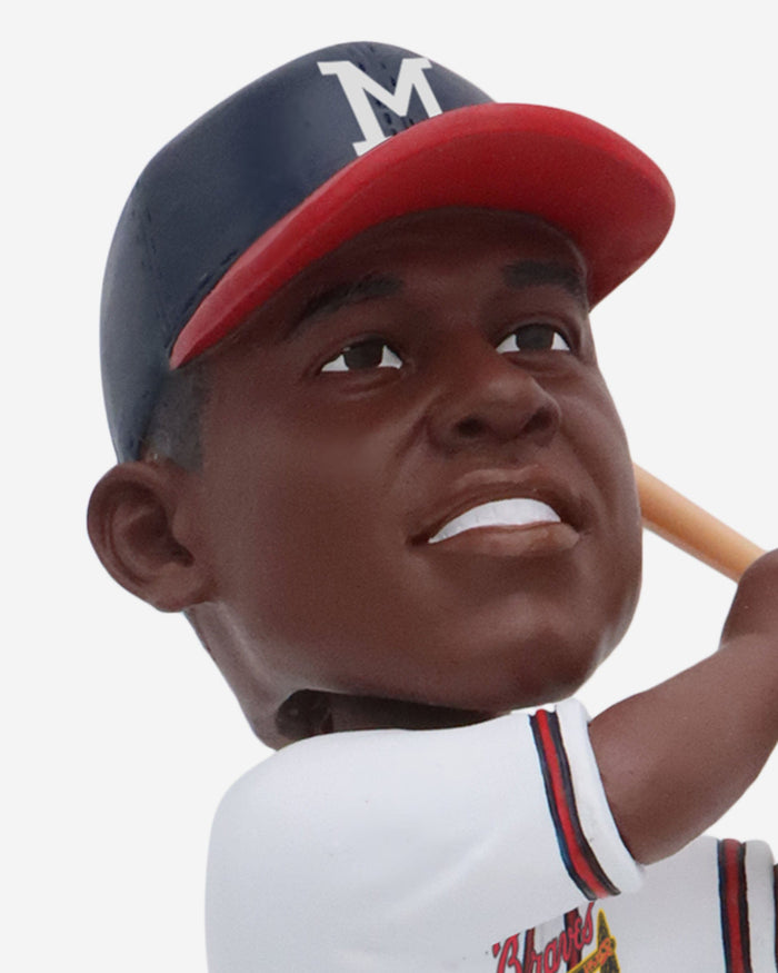 Hank Aaron Milwaukee Braves 1957 World Series Champions Bobblehead FOCO - FOCO.com