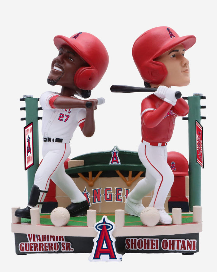 Shohei Ohtani & Vladimir Guererro Sr Los Angeles Angels Then and Now Bobblehead FOCO - FOCO.com