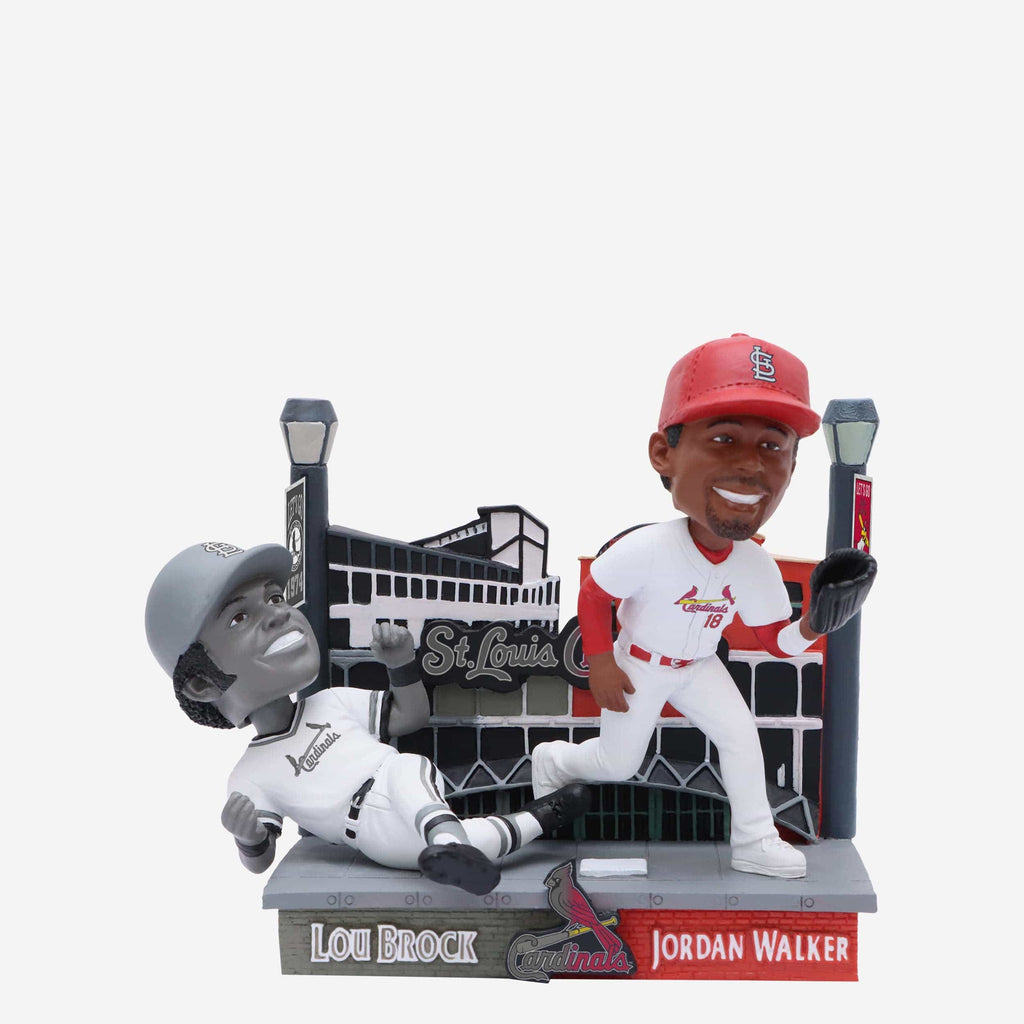 Lou Brock & Jordan Walker St Louis Cardinals Then and Now Bobblehead FOCO - FOCO.com