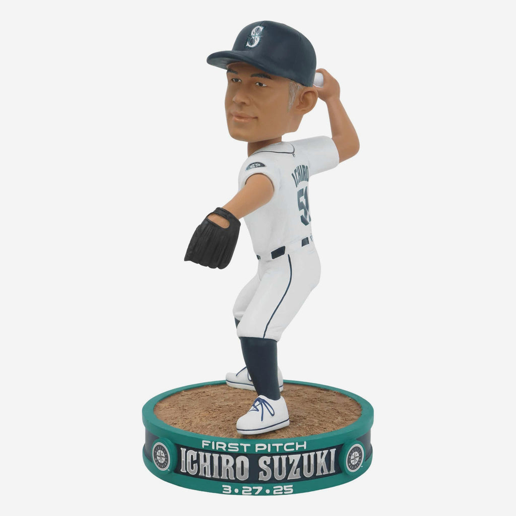 Ichiro Suzuki Seattle Mariners 2025 Opening Day First Pitch Bobblehead FOCO - FOCO.com