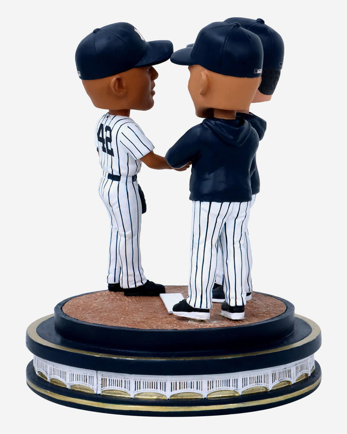 Andy Pettitte & Derek Jeter & Mariano Rivera New York Yankees Mo's Final Game Mini Bobblehead Scene FOCO - FOCO.com