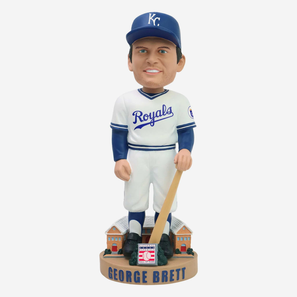 George Brett Kansas City Royals White Jersey Legends of the Park Hall of Fame Bobblehead FOCO - FOCO.com