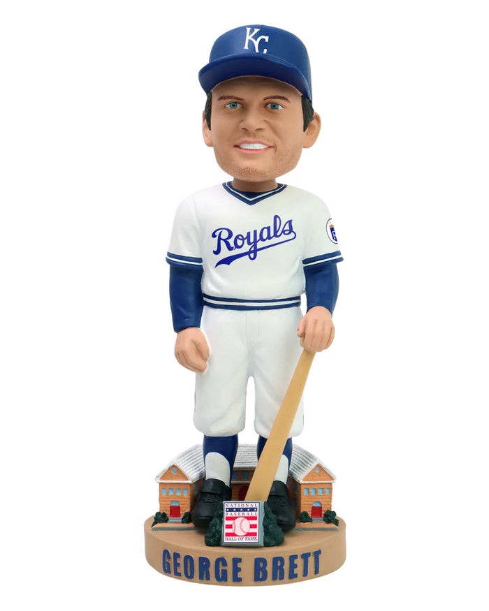 George Brett Kansas City Royals White Jersey Legends of the Park Hall of Fame Bobblehead FOCO - FOCO.com