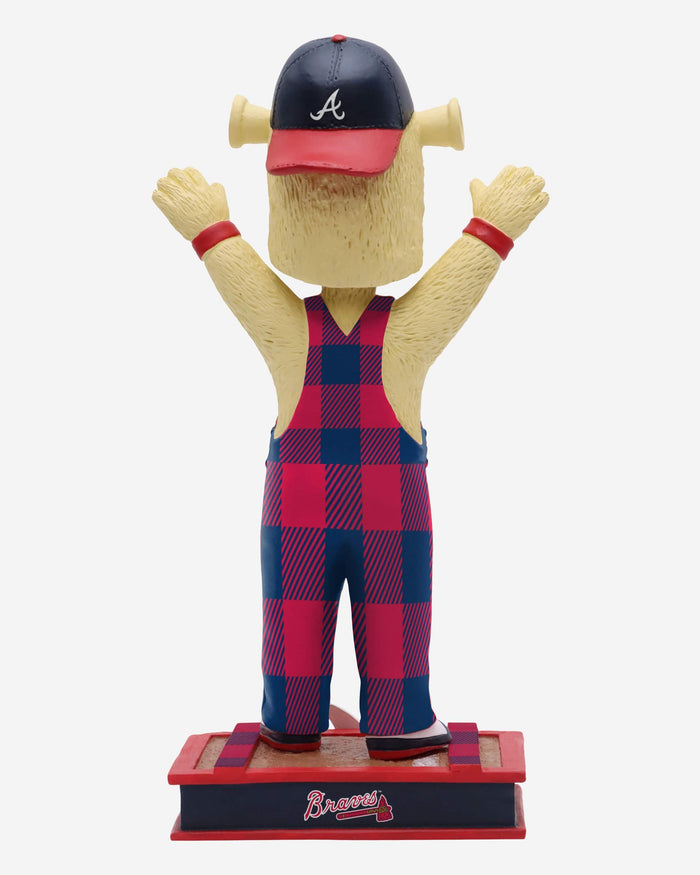 Blooper Atlanta Braves Bib Overalls Mascot Bobblehead FOCO - FOCO.com